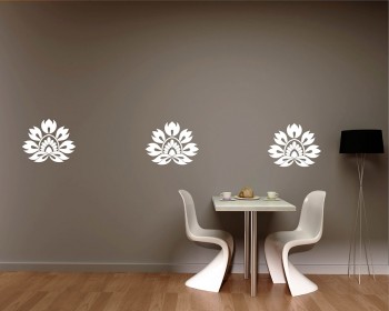 Damask Wall Pattern  Art Stickers